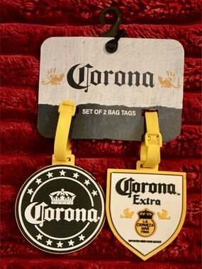 Corona Yellow Luggage ID Tags - Set of 2